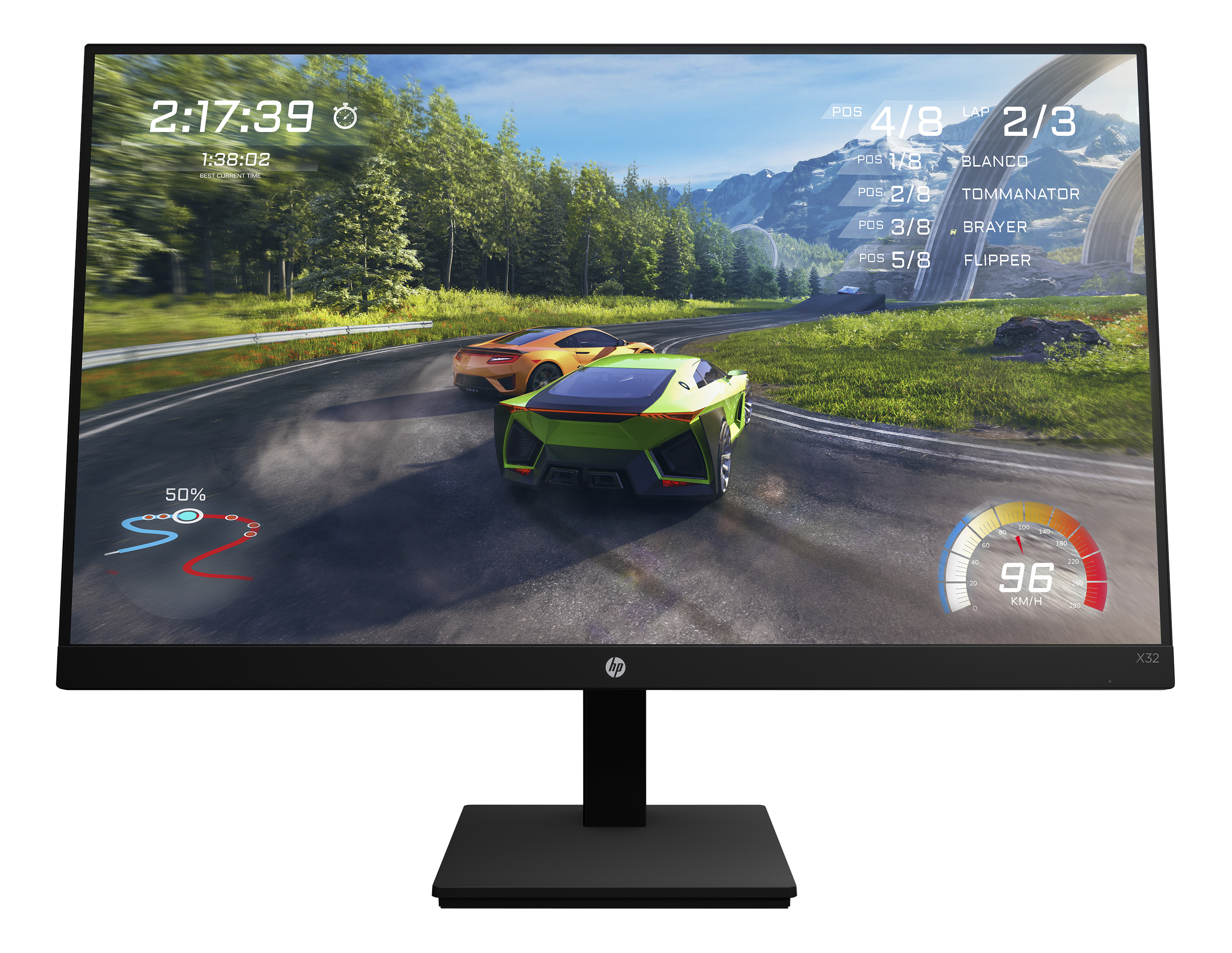 HP X32 - Gaming Monitor, 31.5 ", QHD, 165 Hz, Schwarz