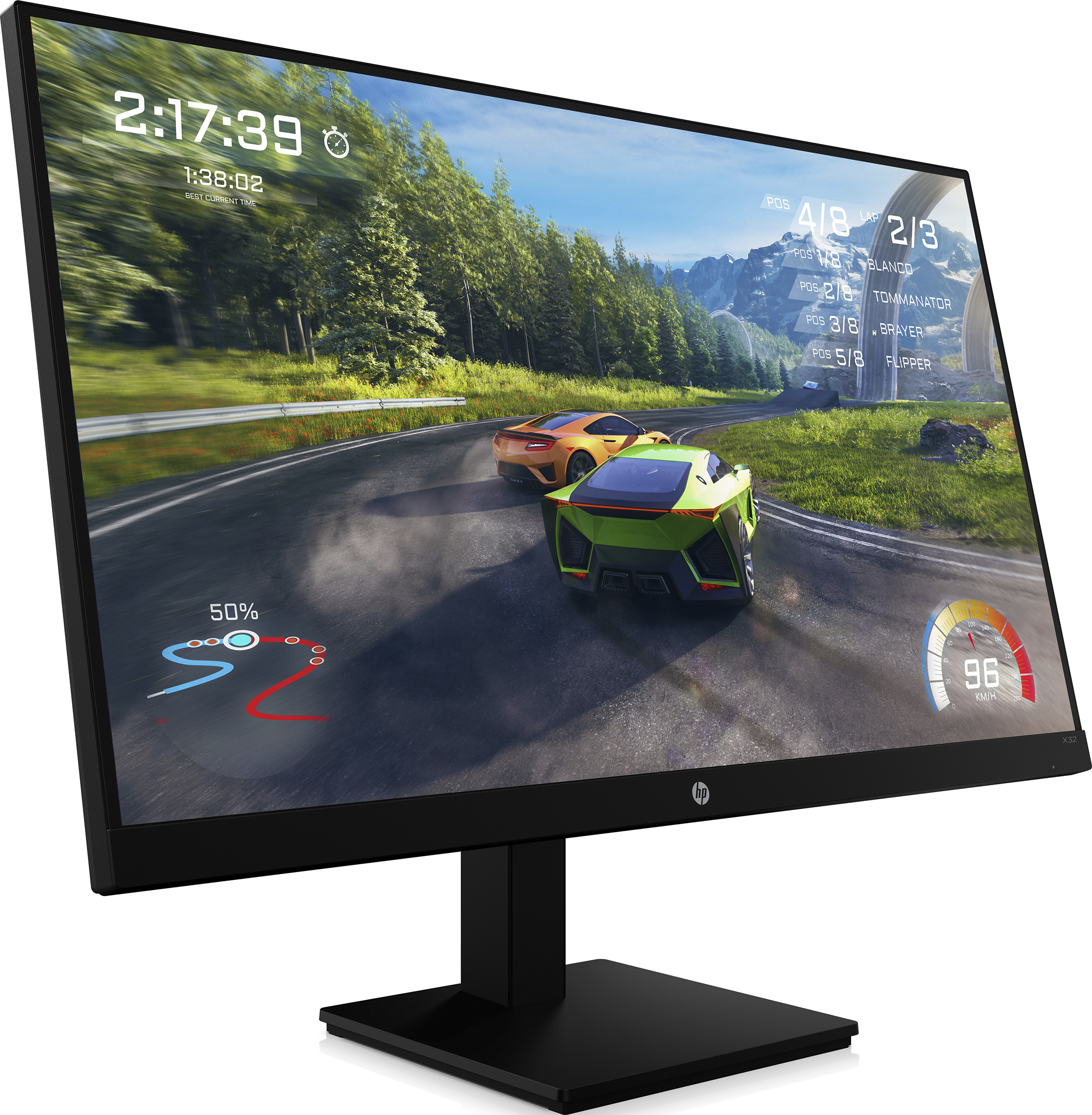 HP X32 - Gaming Monitor, 31.5 ", QHD, 165 Hz, Schwarz
