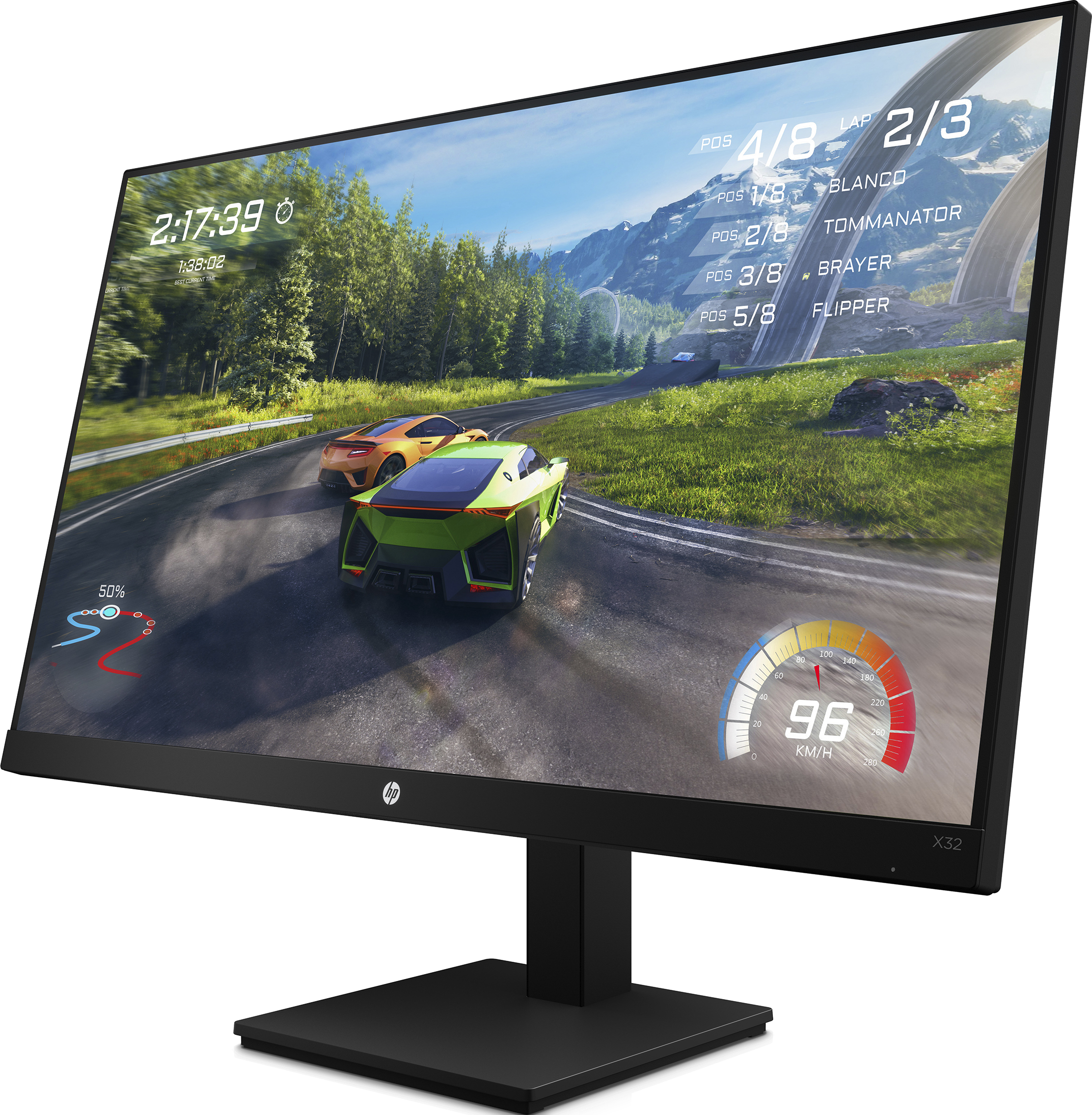 HP X32 - Gaming Monitor, 31.5 ", QHD, 165 Hz, Schwarz