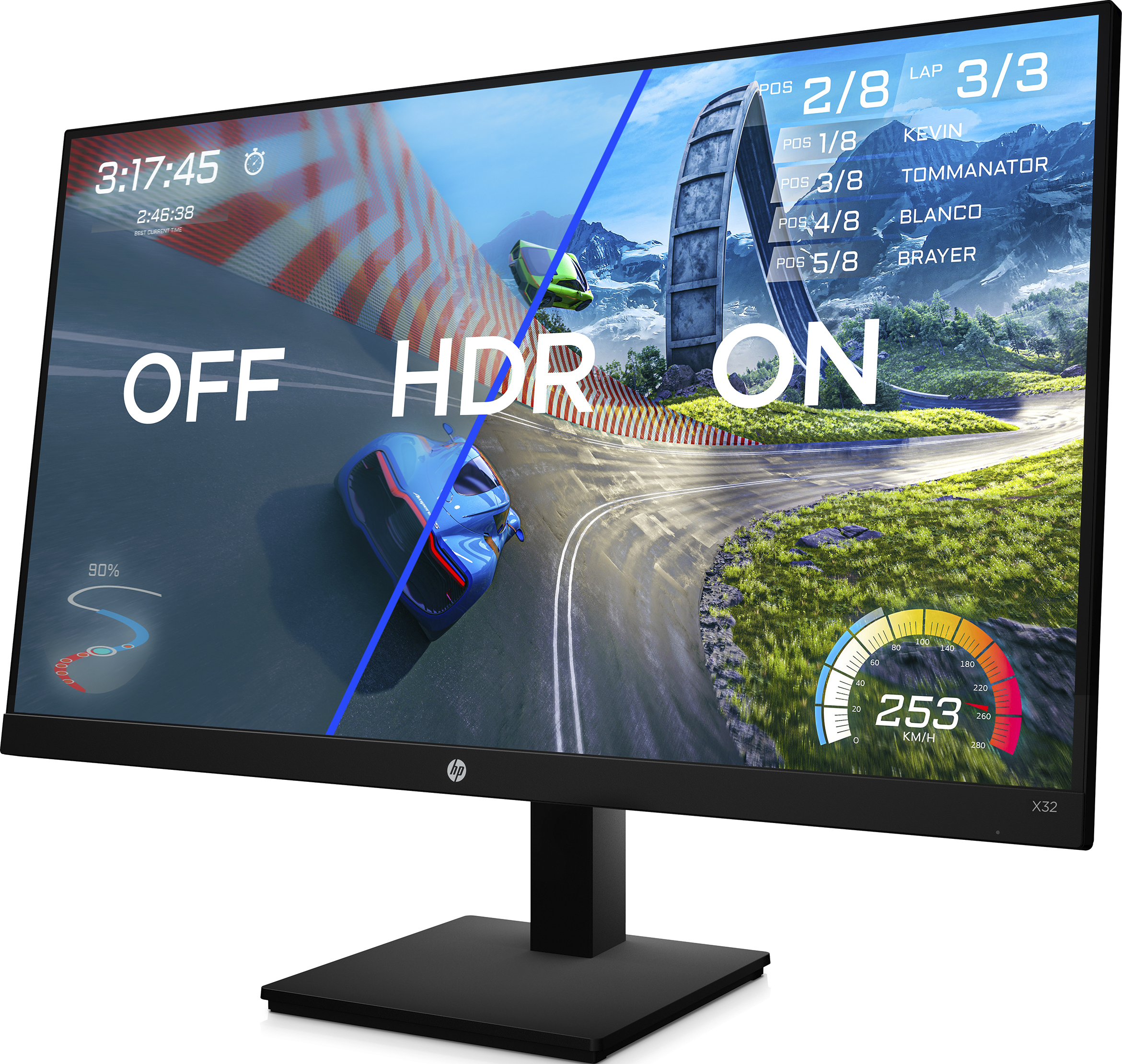 HP X32 - Gaming Monitor, 31.5 ", QHD, 165 Hz, Schwarz