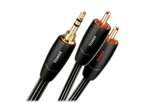 Cable RCA  AudioQuest Tower, 2x RCA, 1x Jack 3.5 mm, Para audio y