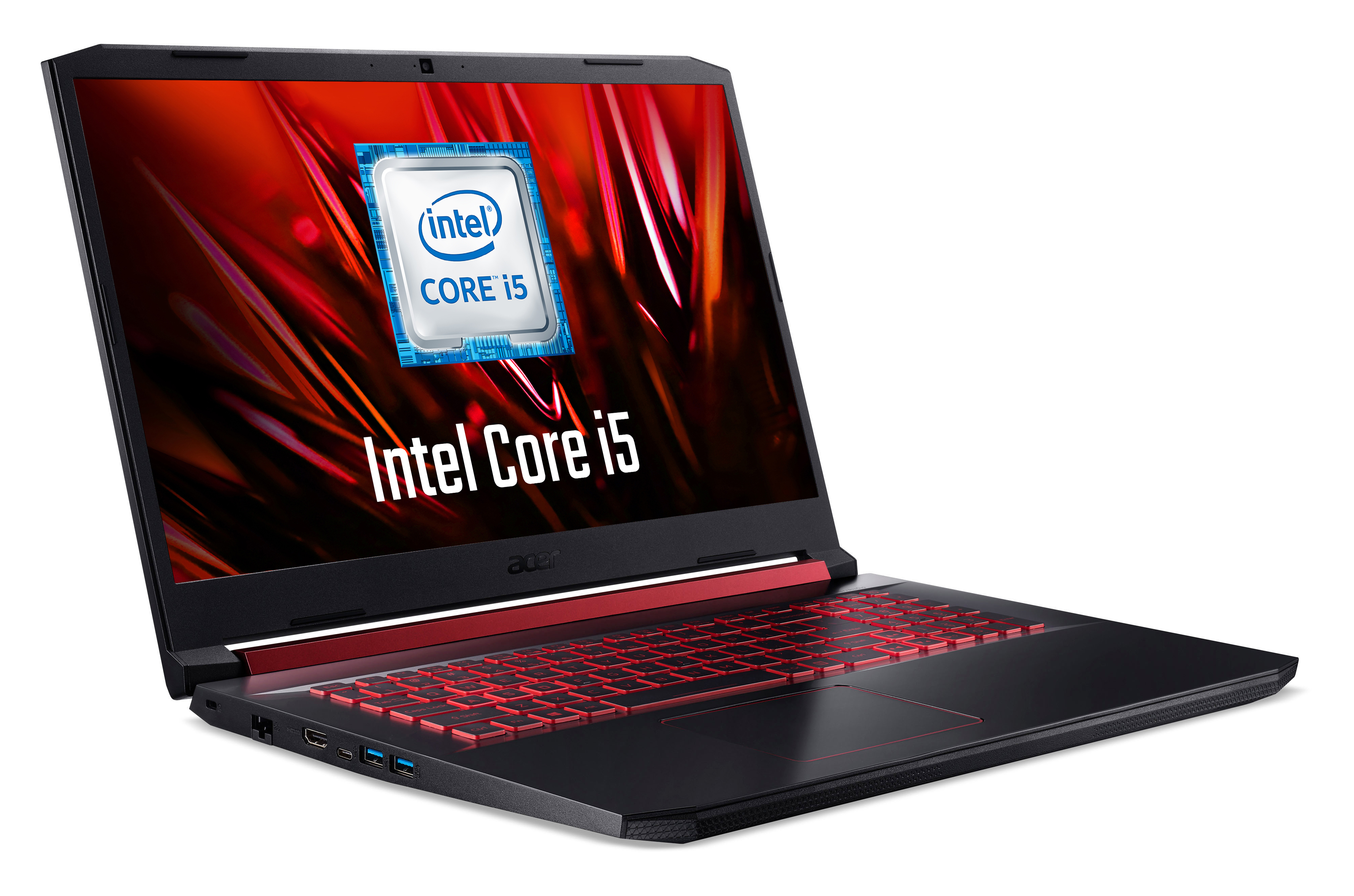 ACER Nitro 5 (AN517-51-59JN) Rote Tastaturbeleuchtung - 17,3 Zoll - Intel® Core™ i5 i5-9300H - 8 GB - 512 GB - NVIDIA GeForce® GTX 1660 Ti - Windows 10 Home (64 Bit)