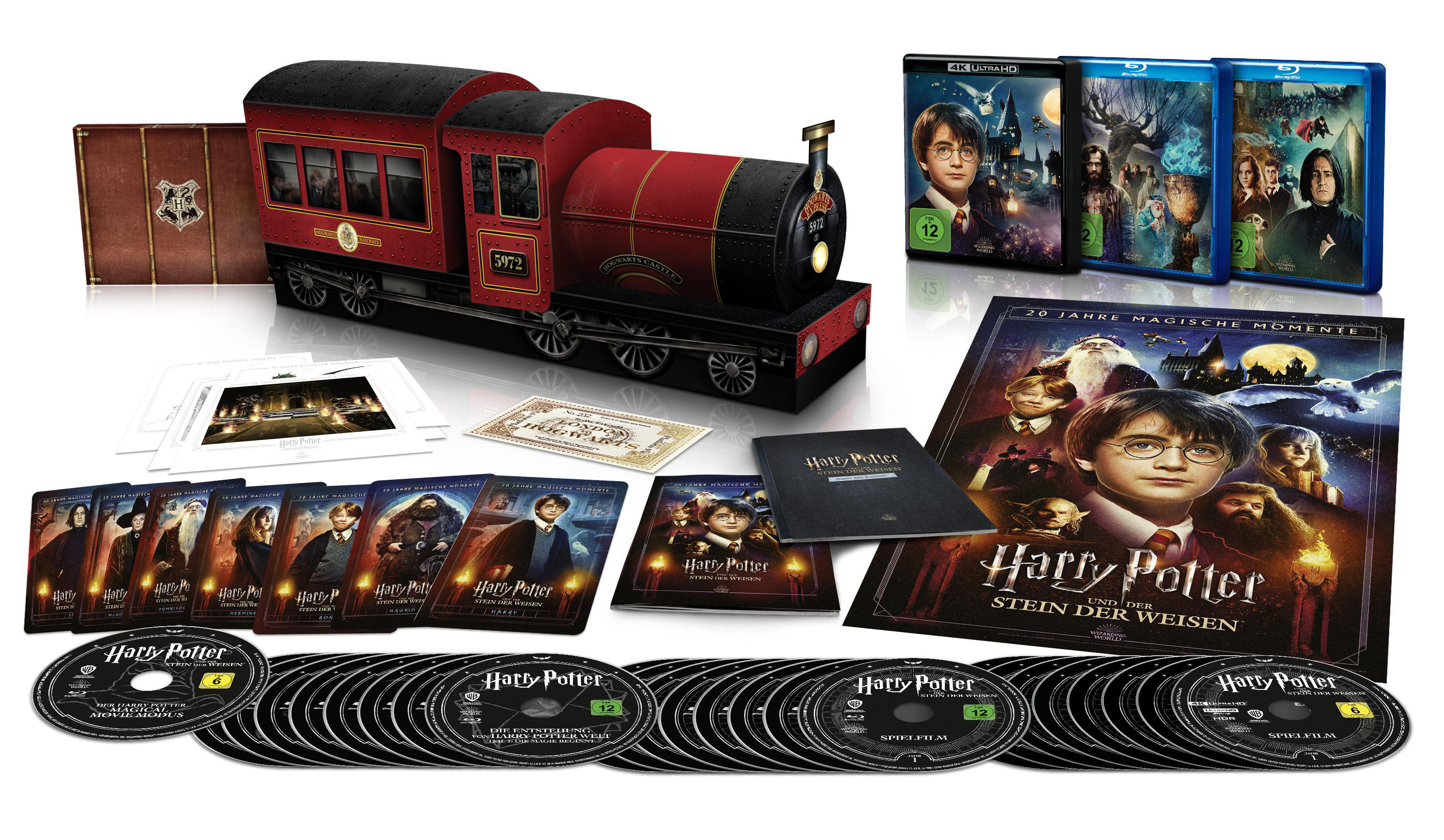 Harry Potter - The Complete Collection HOGWARTS EXPRESS mit Magical Movie Modus 4K Ultra HD Blu-ray + Blu-ray