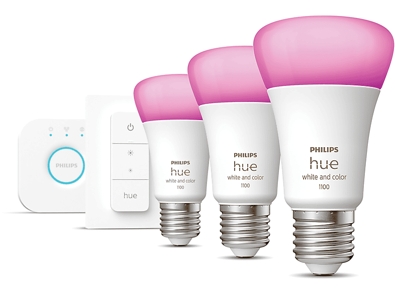 Philips Hue Starterkit E27 White Ambiance 1100 lumen - Smart Gear Compare
