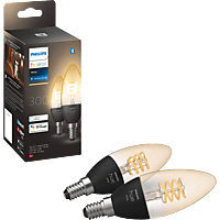 MediaMarkt PHILIPS HUE Filamentkaars E14 W 2-pack aanbieding
