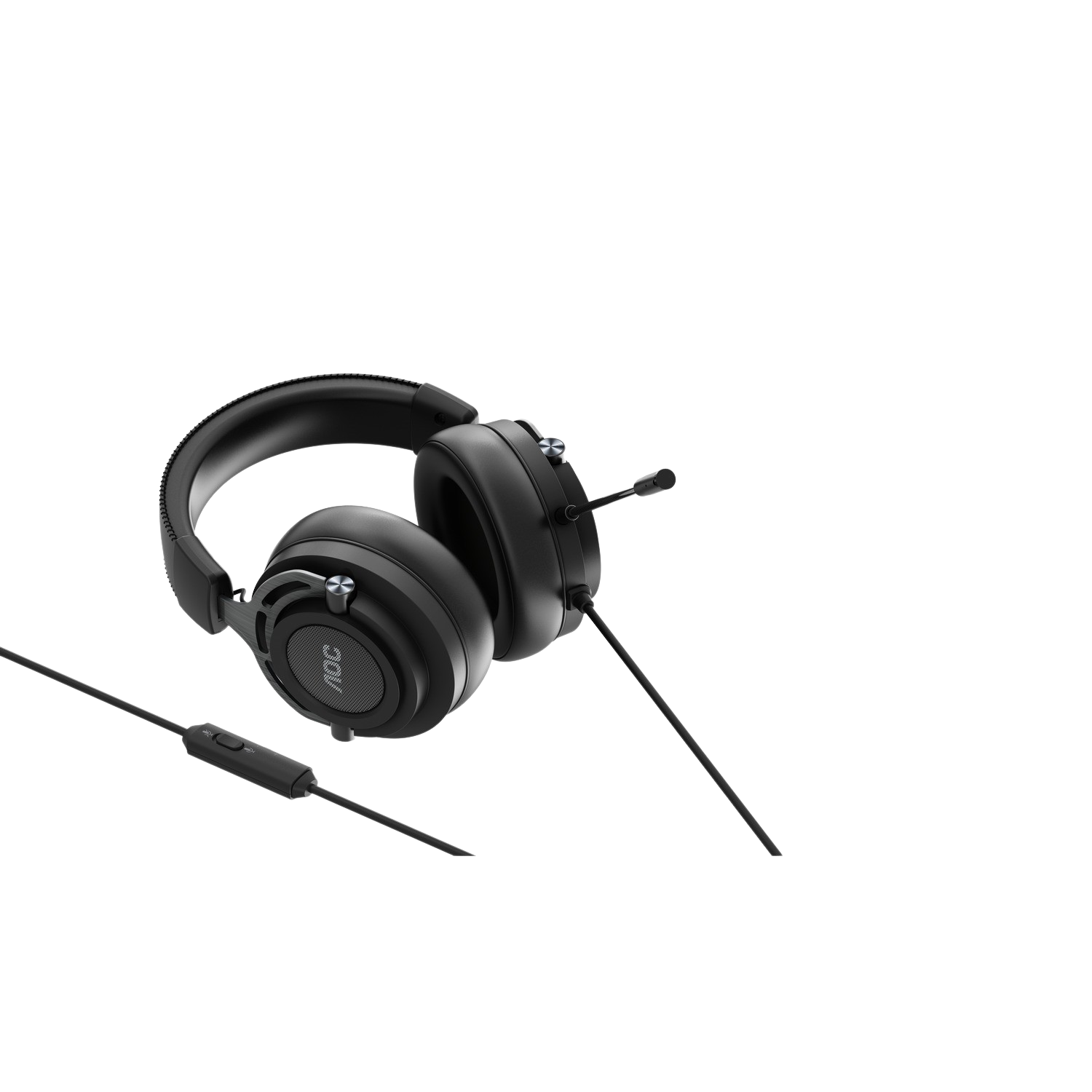 Auriculares gaming - AOC GH200, Con cable, Micrófono, 2.0, Diadema, Jack de 3.5 mm, Multiplataforma, Negro