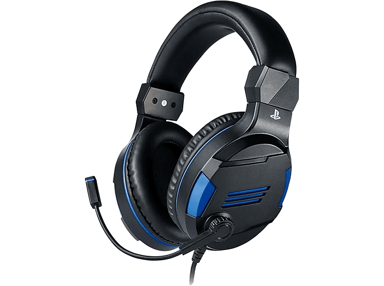 Auriculares gaming – Nacon BigBen Stereo Headset V3, De diadema, Para PS4/ PC, Micrófono, Negro