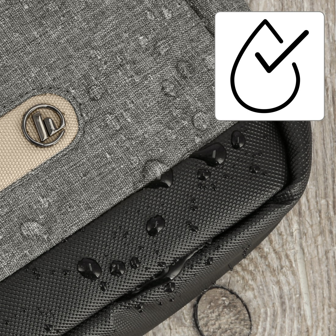 HAMA Terra 13.3 Zoll Notebook-Sleeve für Grau 100% aus Recyceltem Polyester, Universal