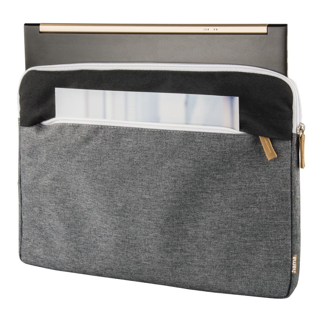 Florenz Schwarz/Grau 13.3 Notebooktasche Universal Polyester, Zoll für HAMA Sleeve