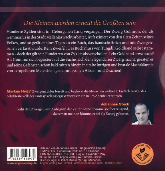 Buchcover mit deutschem Text. Ein Portrait eines Mannes, Johannes Steck, ist ebenfalls abgebildet.