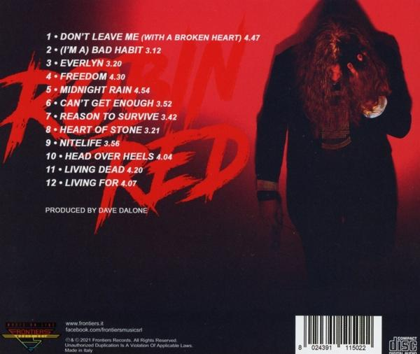 Rückseite eines Albums mit Titelliste.