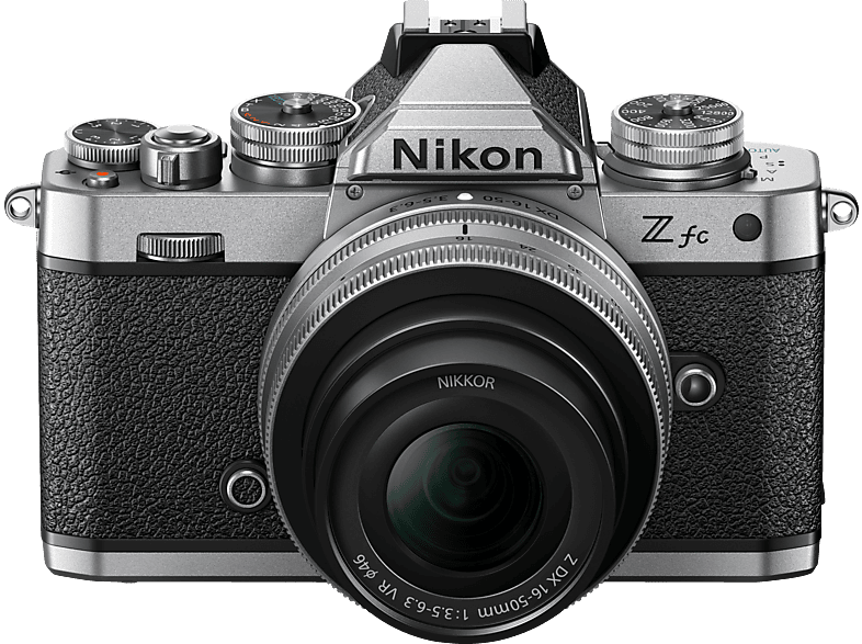 NIKON Z fc Kit Systemkamera mit Objektiv 16-50 mm, 7,5 cm Display Touchscreen, WLAN
