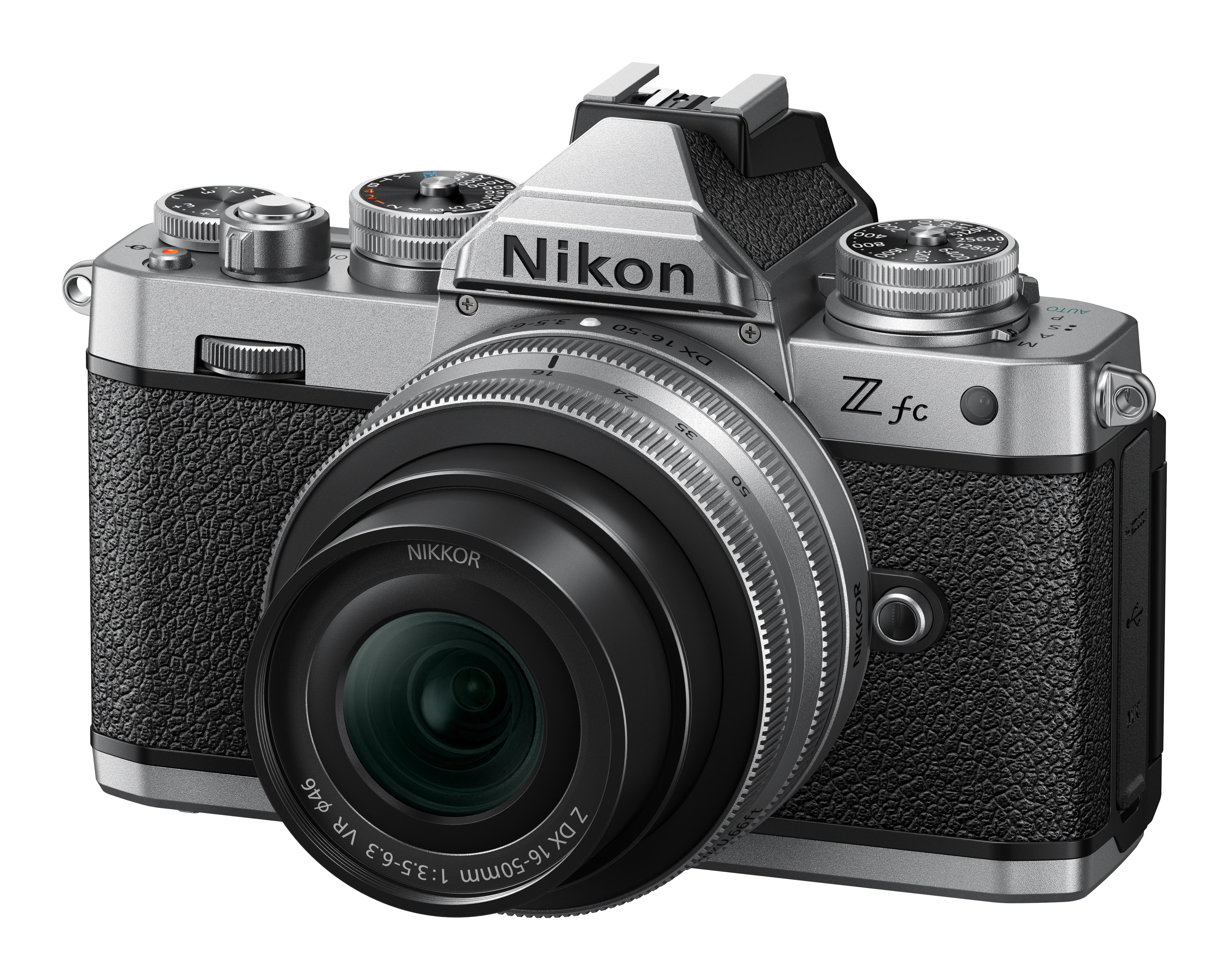 NIKON Z fc VLogger Kit Systemkamera mit Objektiv 16-50 mm, 7,5 cm Display Touchscreen, WLAN