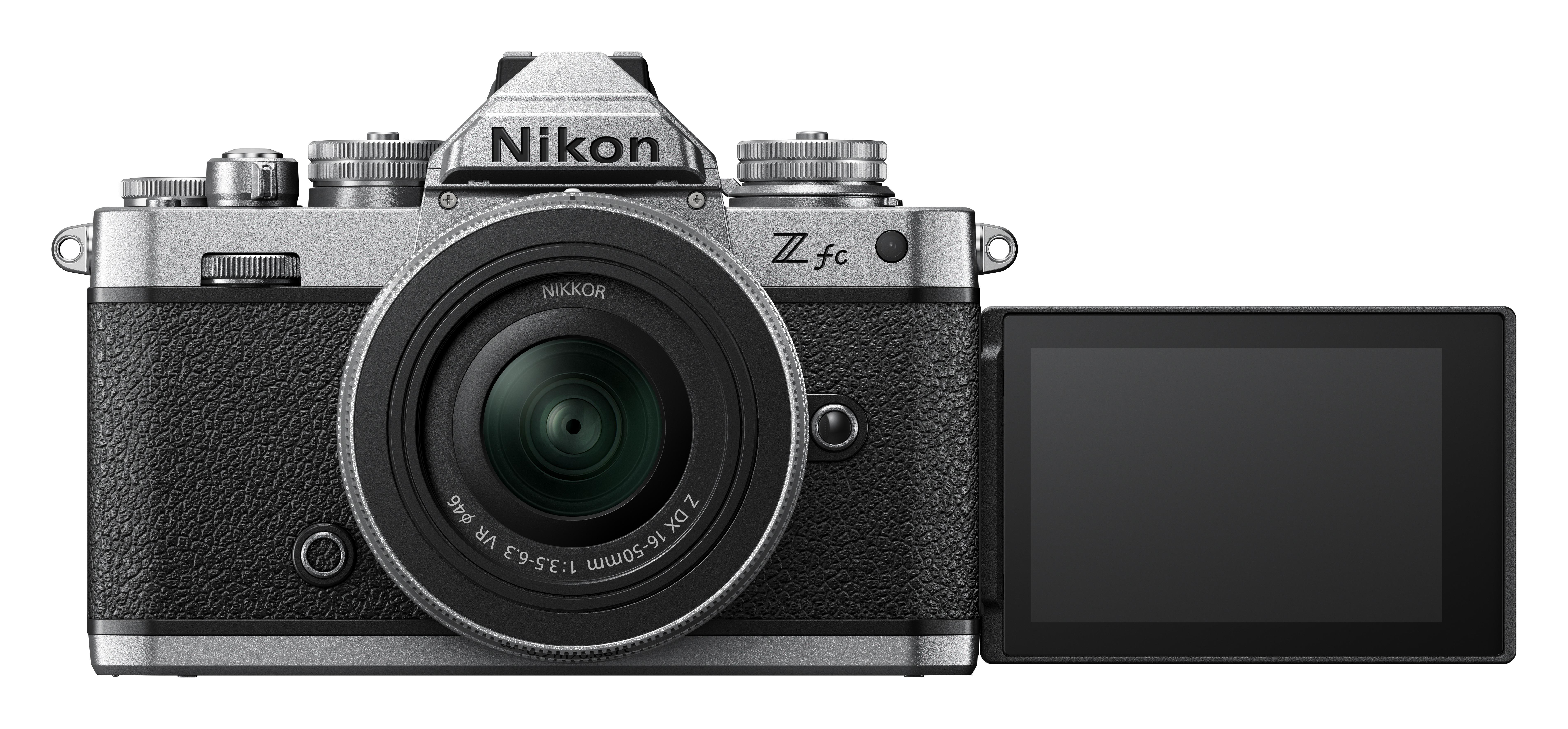 NIKON Z fc VLogger Kit Systemkamera mit Objektiv 16-50 mm, 7,5 cm Display Touchscreen, WLAN