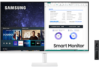 SAMSUNG LS32AM501NMXUF 32" 60Hz FHD HDR Wifi Bluetooth HDMI USB Uzaktan Kumandalı Smart Monitör Beyaz