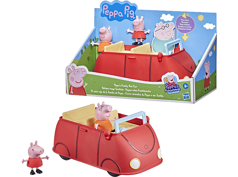 HASBRO Familienauto Mehrfarbig rotes Peppas Pig Spielset Peppa