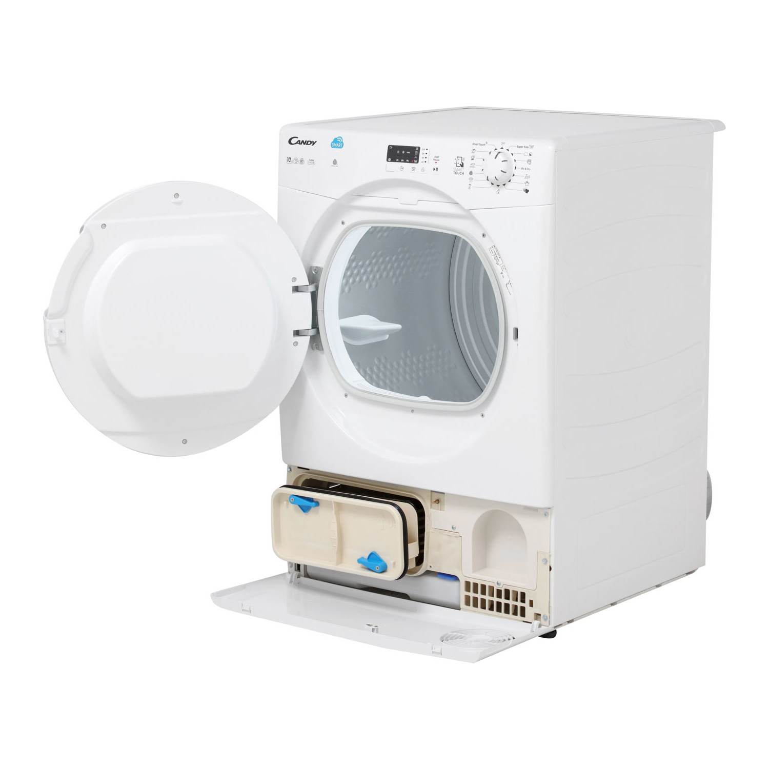 CANDY CS C10LF-S Simply-Fi bağlantılı 10 kg Kondenserli Kurutma Makinesi Beyaz