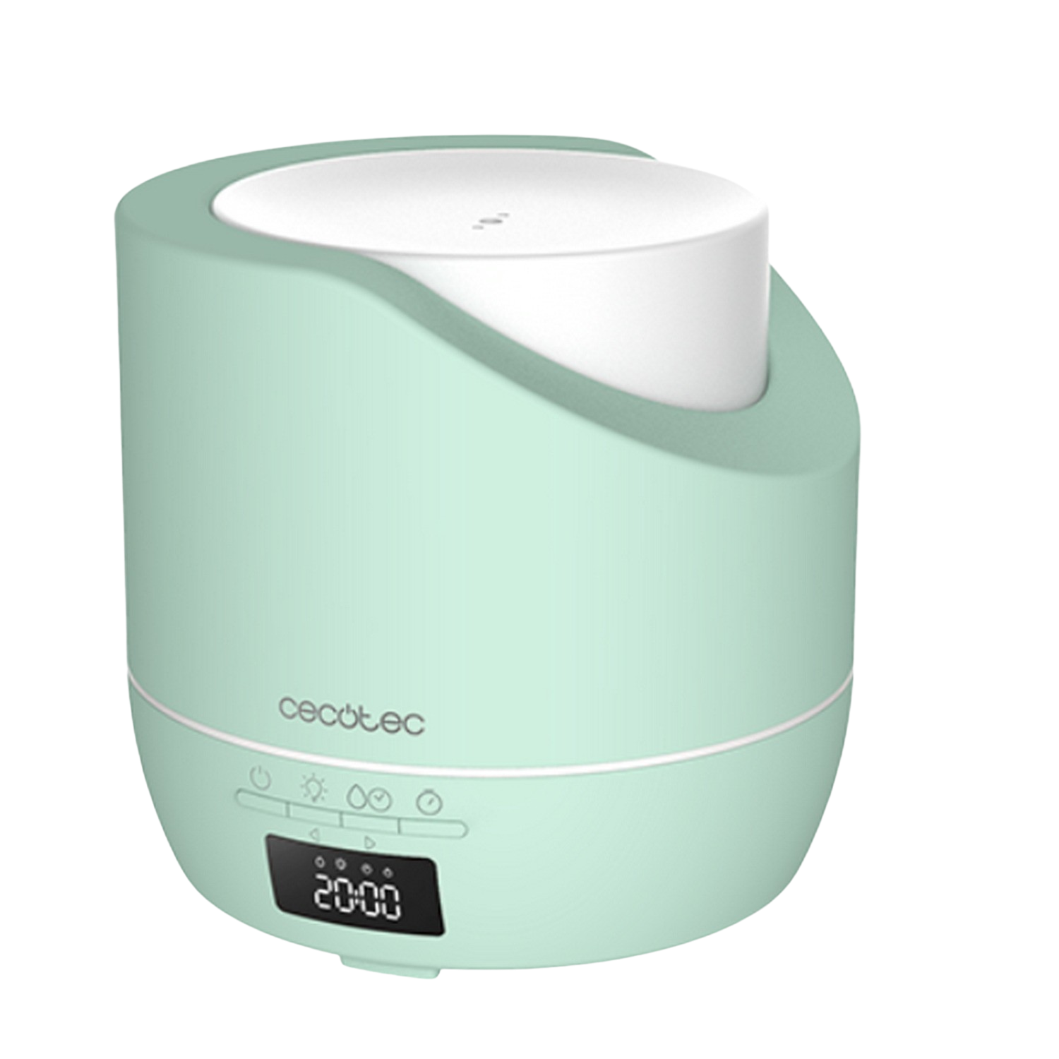 Humidificador - Cecotec PureAroma 500 Smart Sky, 25 ml/h, 0.5 l, 30 m², Display LED, Temporizador, Verde