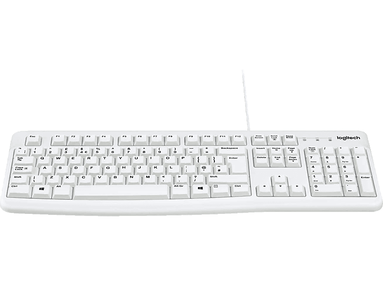 Keyboard K120, Tastatur, Weiß LOGITECH kabelgebunden,