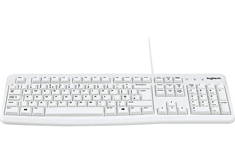 LOGITECH Keyboard K120, Tastatur, kabelgebunden, Weiß Tastatur | MediaMarkt