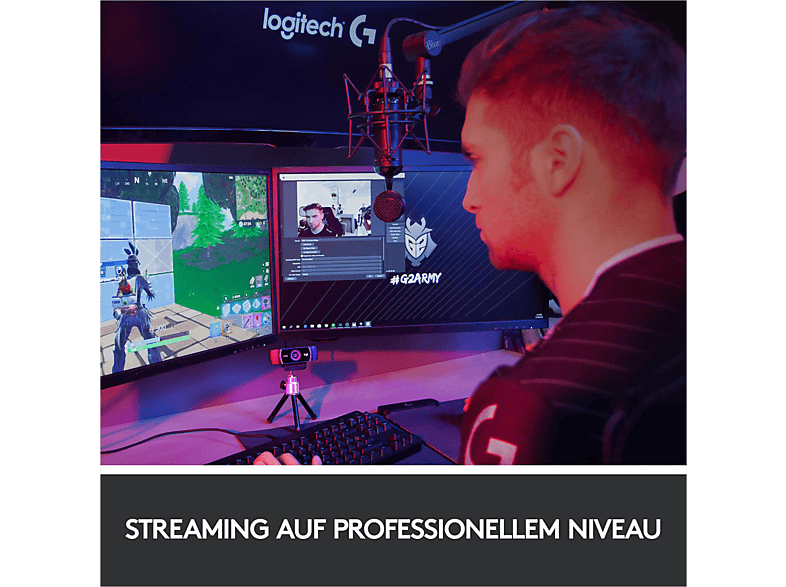 LOGITECH C922 Pro für PC/Mac/ChromeOS/Android, Full-HD Webcam
