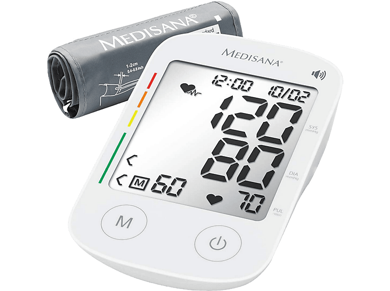 Tensiómetro  Medisana 51179 BU 535, De brazo, Con voz, Blanco