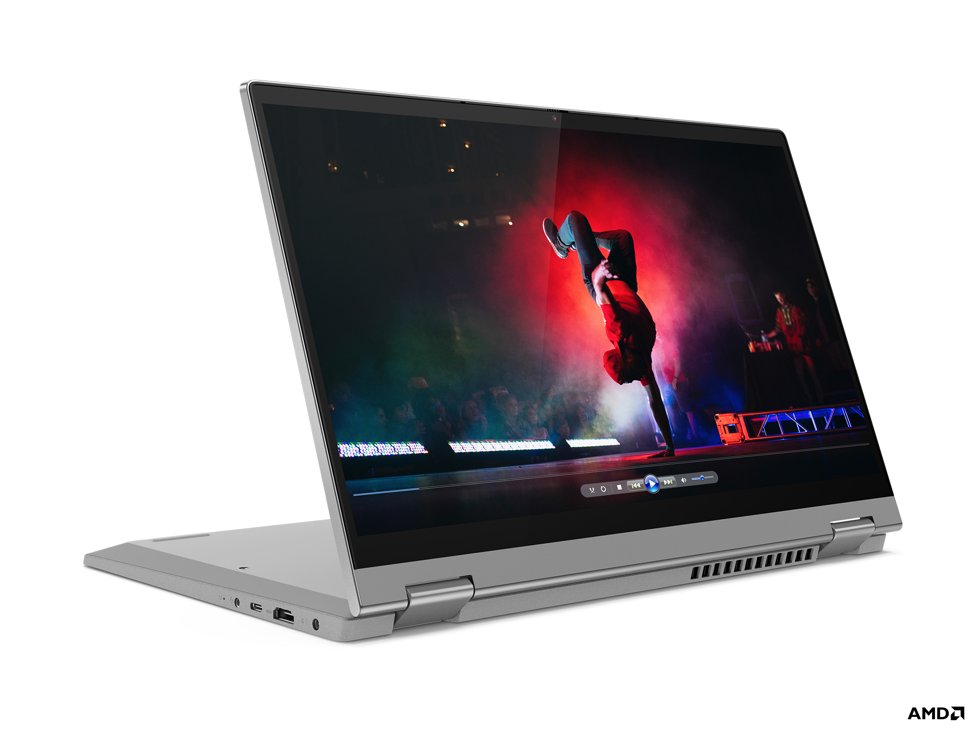 LENOVO 82HU007DTX/ Flex 5/RYZEN 7-5700U/16GB Ram/512GB SSD/14" Full-HD Dokunmatik Ekran/ Win10 Home Laptop Platin Gri