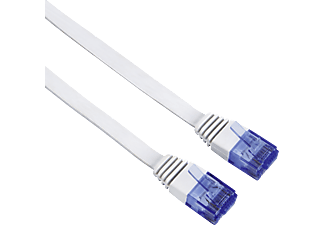 HAMA 00053774 - Netzwerkkabel, 10 m, Cat-6, 1000 Mbit/s, Weiss