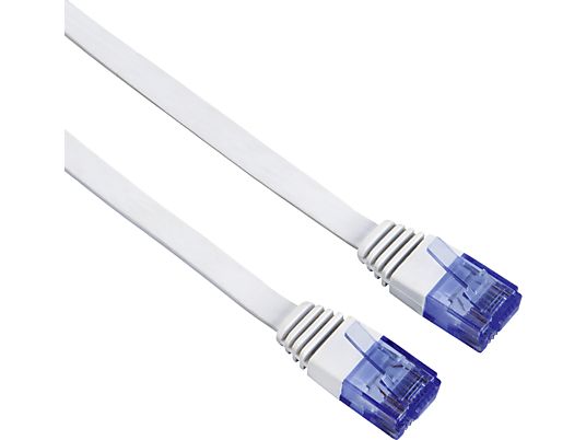 HAMA 00053774 - Câble réseau, 10 m, Cat-6, 1000 Mbit/s, Blanc