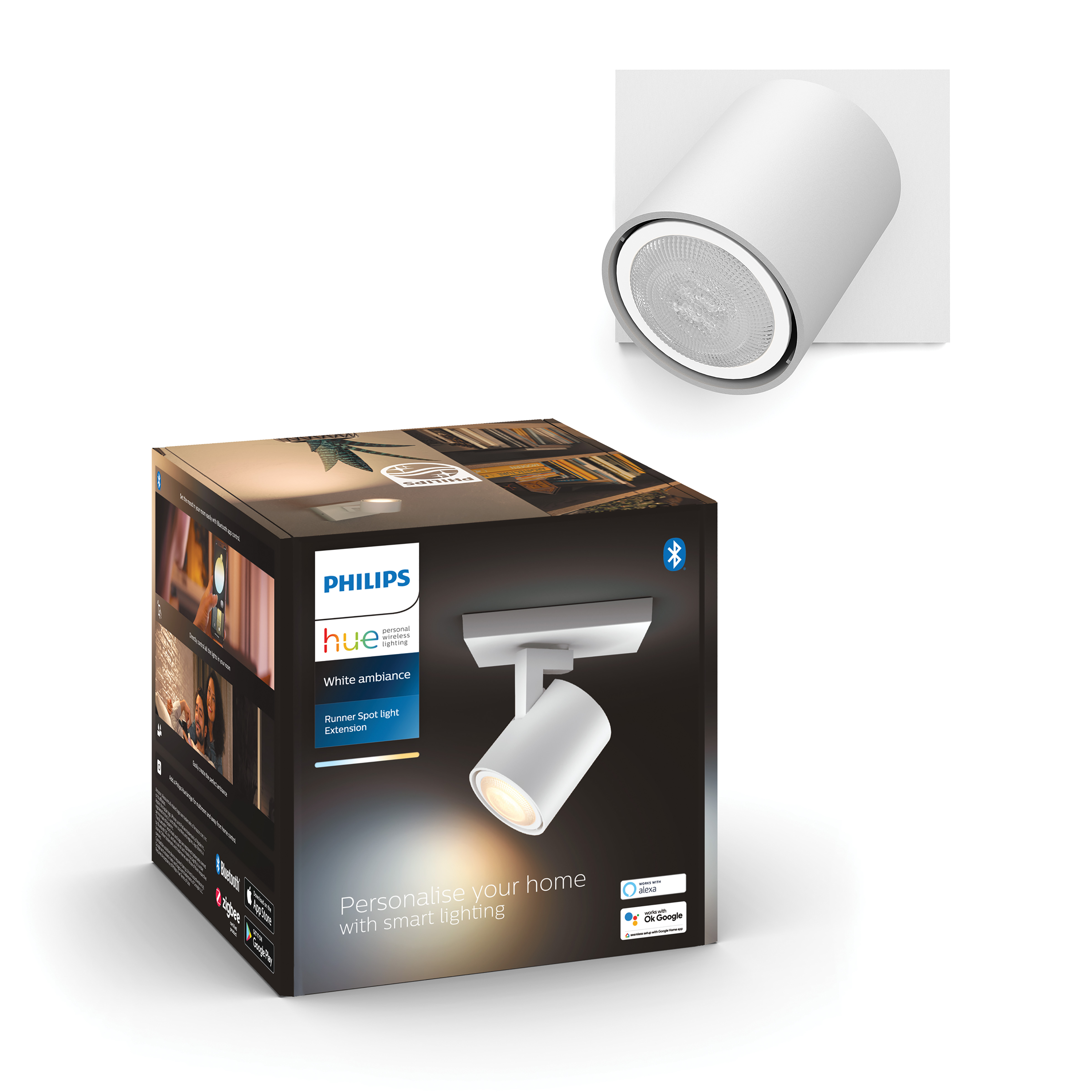 Philips Runner opbouwspot - 1-lichts - wit - Vergelijk prijzen