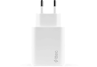 TTEC SmartCharger Duo PD 32W Seyahat Hızlı Şarj Aleti USB-C+USB-A Beyaz Şarj Aleti_1