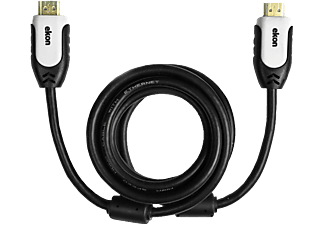 EKON ECVHDMI50MMG - Cavo HDMI, 5 m, 18 Gbps, Nero/Bianco