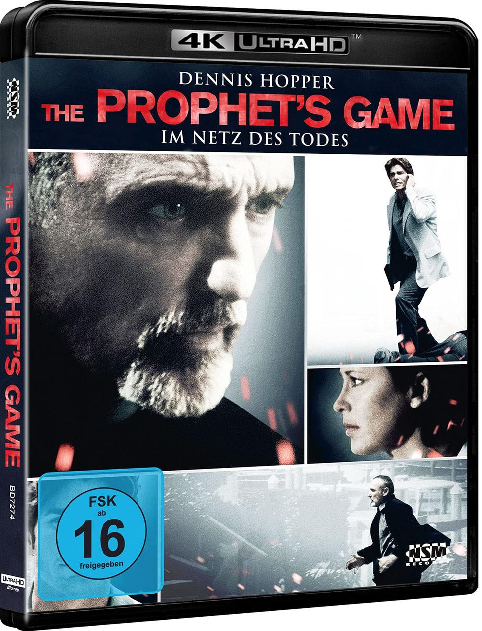 Die Hülle einer Blu-ray-Filmhülle. Der Titel lautet 'The Prophet's Game'.