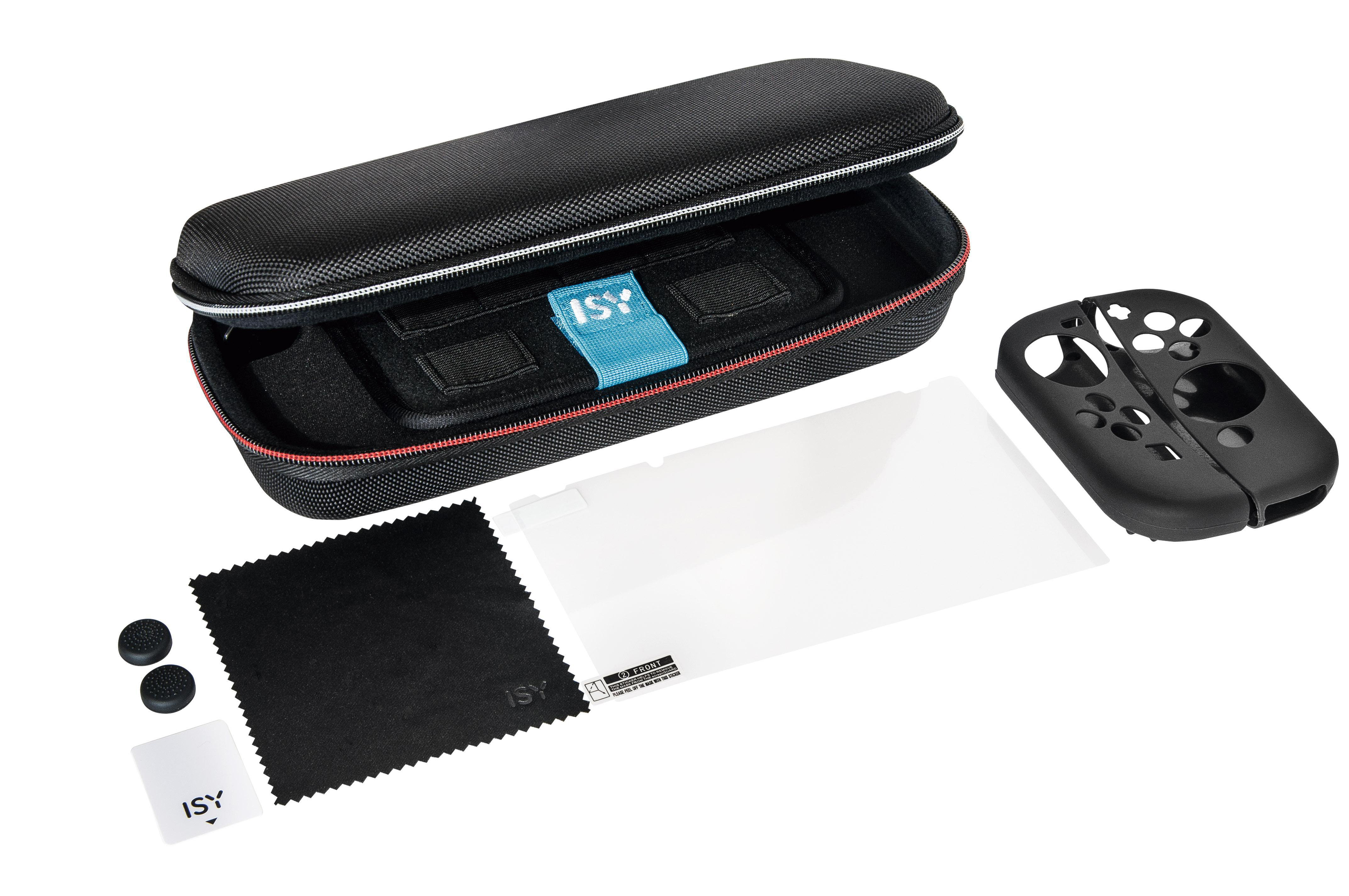 ISY für IC-5017 Nintendo Switch Schwarz Starter OLED Kit (8-teilig),