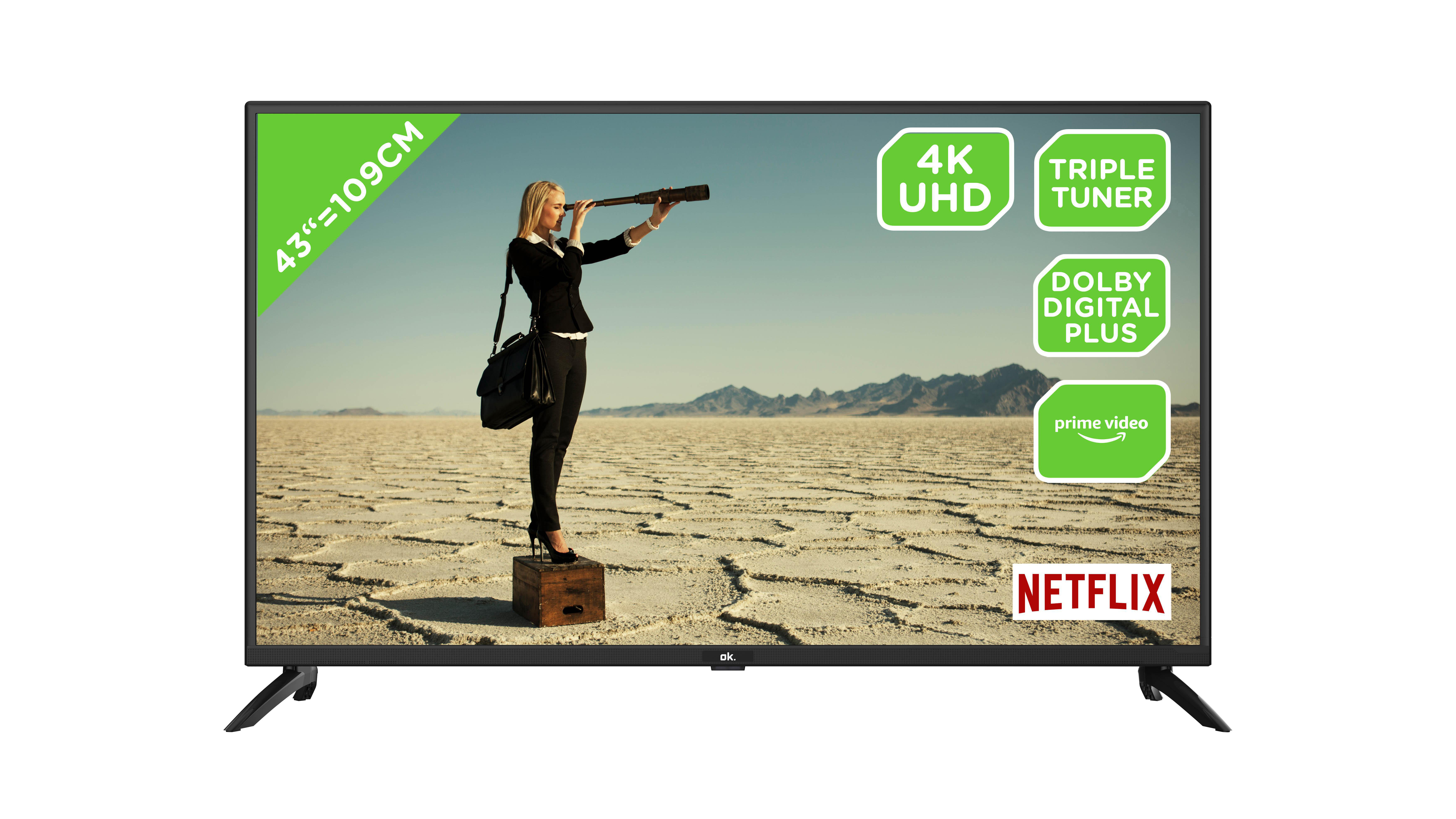 OK. ODL 43851 UC-TIB LED TV (Flat, 43 Zoll / 108 cm, UHD 4K, SMART TV)