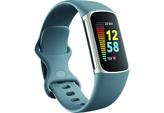 FITBIT Charge 5 - Tracker de fitness (Bleu gris/platine)