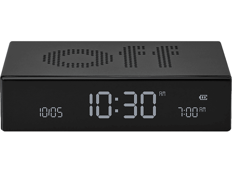 LEXON Flip Premium - Wecker (Schwarz)