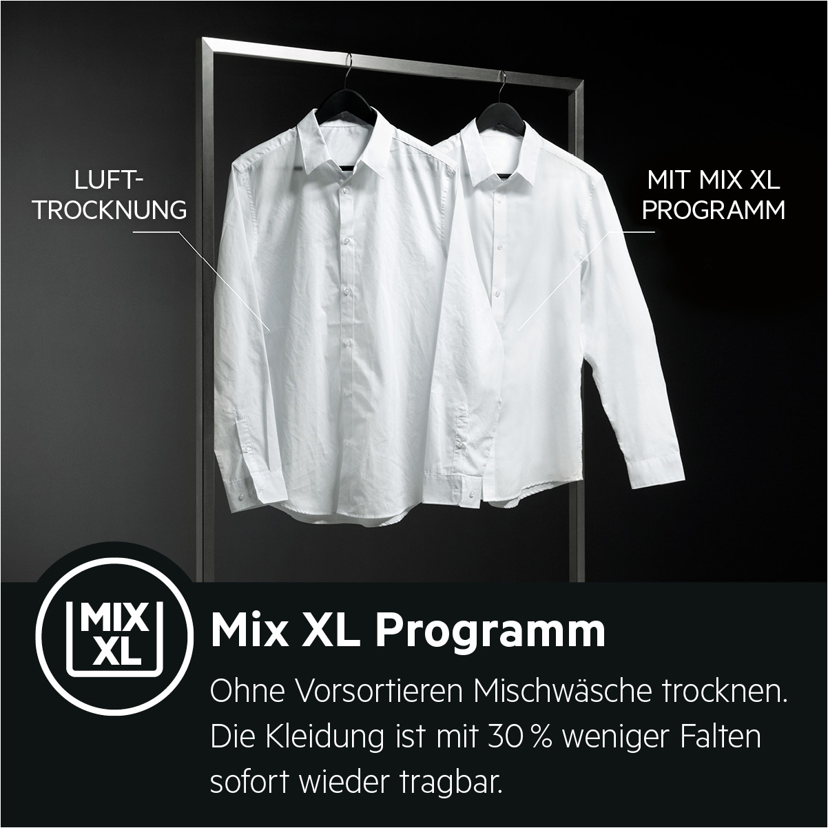 AEG T9DE79685 Wärmepumpentrockner Serie 9000 mit 3D Scan Daunentrocknung (8 kg, A+++, Weiß / Silber / Silber)