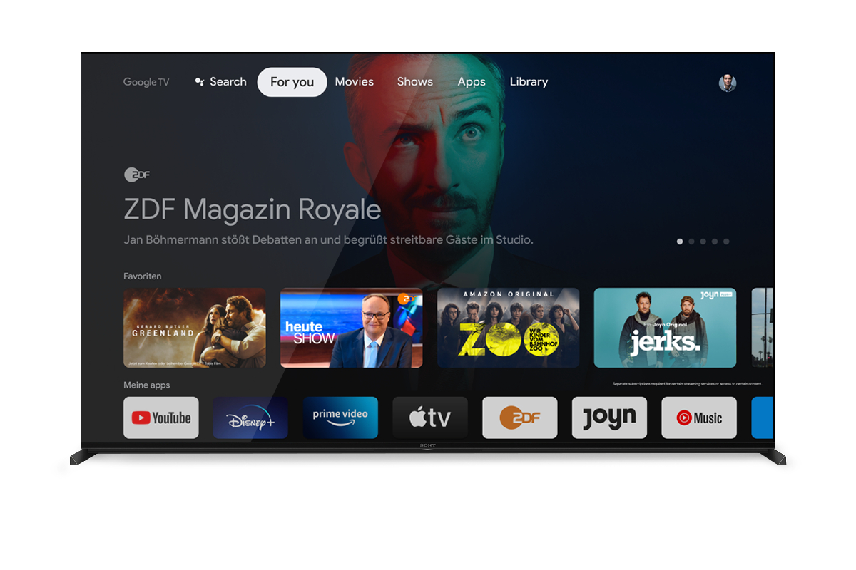SONY XR-75X95J LED TV (Flat, 75 Zoll / 189 cm, UHD 4K, SMART TV, Google TV)