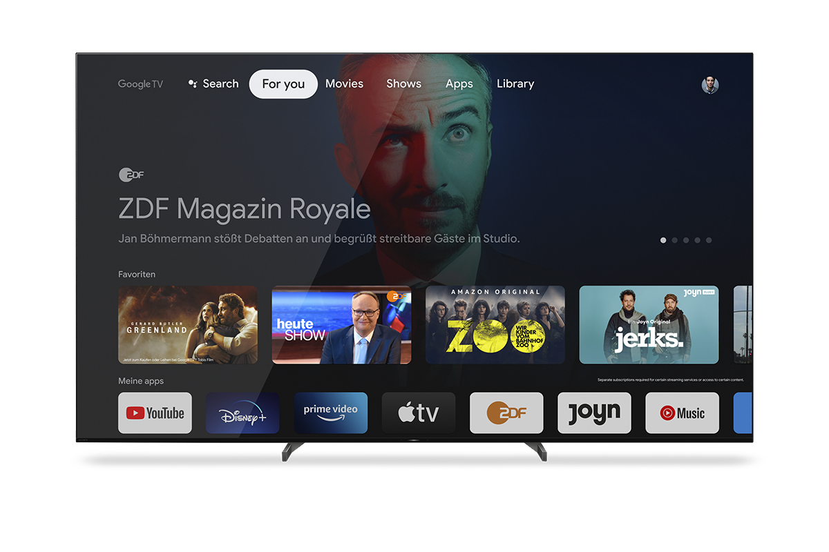SONY XR-55A90J OLED TV (Flat, 55 Zoll / 139 cm, OLED 4K, SMART TV, Google TV)