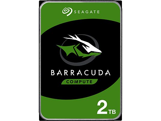 SEAGATE BarraCuda - Disque dur (HDD, 2 To, argent)