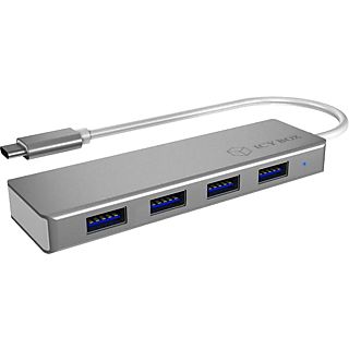 ICY BOX IB-HUB1425-C - Hub USB 3.0 Type C (argento)