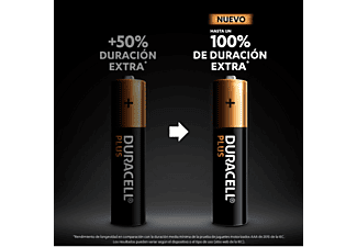 Pilas a Duracell Plus Mn2400 a Lr03 Lr3 Alcalinas 1 5 V Paquete De 18 Pilas Negro