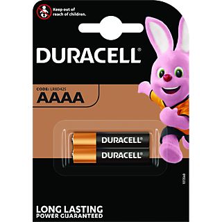 Pilas AAAA - Duracell AAAA, 2 unidades, 1,5 V LR8D425, Plata