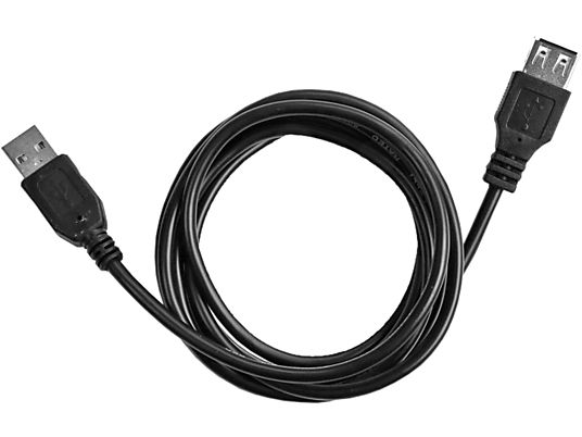 EKON ECITUSB18MFK - câble de rallonge USB, 1.8 m, Noir