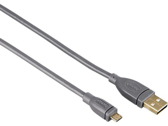 HAMA 00125226 - Câble USB, 0,75 m, 480 Mbit/s, gris