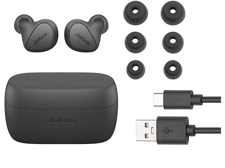 JABRA Elite 3 Gerçek Kablosuz Kulak İçi Bluetooth Kulaklık Koyu Gri_0