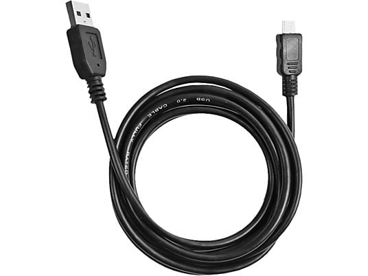 EKON ECITUSBMICR18MMK - Kabel USB-A zu Micro-USB, 1.8 m, Schwarz