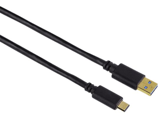 HAMA 00135734 - cavo da USB-C a USB-A, 0,25 m, 5 Gbit/s, nero