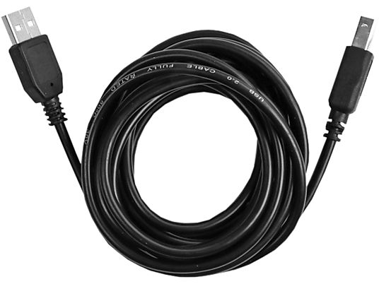 EKON ECITUSB30ABMMK - Kabel USB-A zu USB-B, 3 m, Schwarz